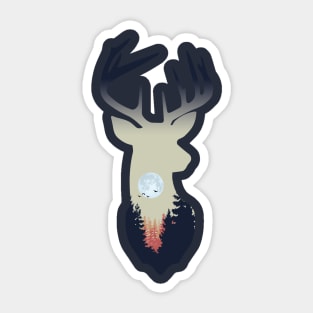 Deer silhuette Sticker